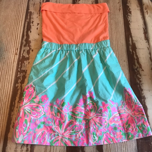 Lilly Pulitzer Strapless Dress Size XS - Picture 1 of 4